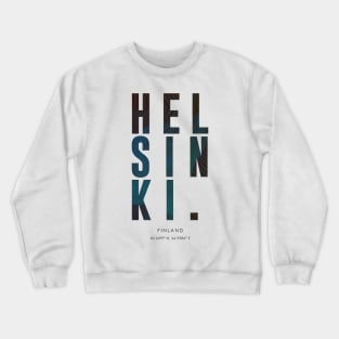 Helsinki City typography Crewneck Sweatshirt